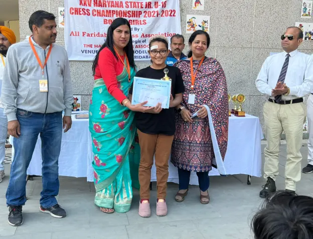 Siya Kaushik Winner Haryana State U 12 Girls Chess Championship 2022