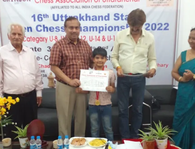 Vivaan Goenka 3rd Uttarakhand State U 10 Open Chess Championship 2022